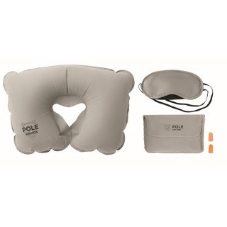 Set almohada, antifaz, tapones personalizado